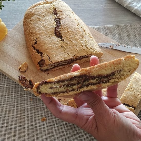 Nutella Rolled Biscuit | No butter