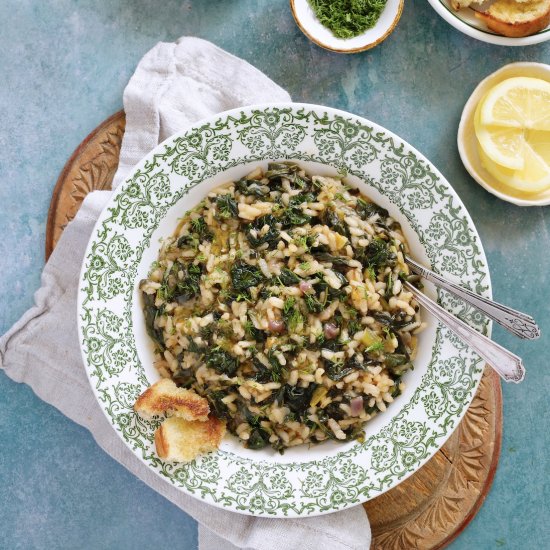 Easy Greek Spinach and Rice