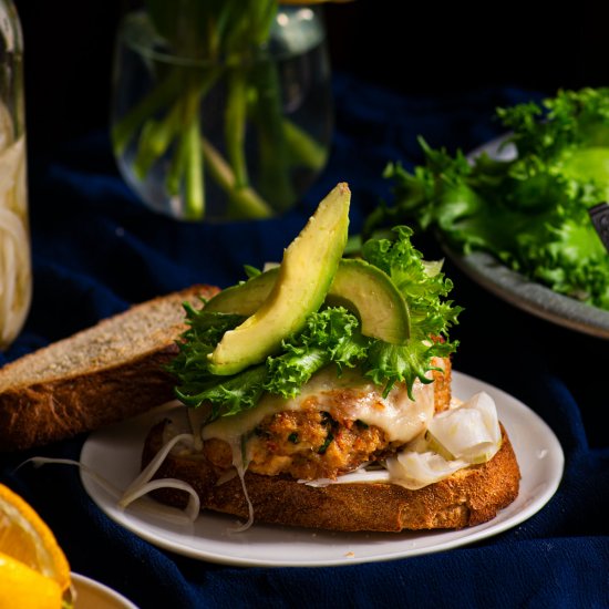 Crab Cake Patty Melts