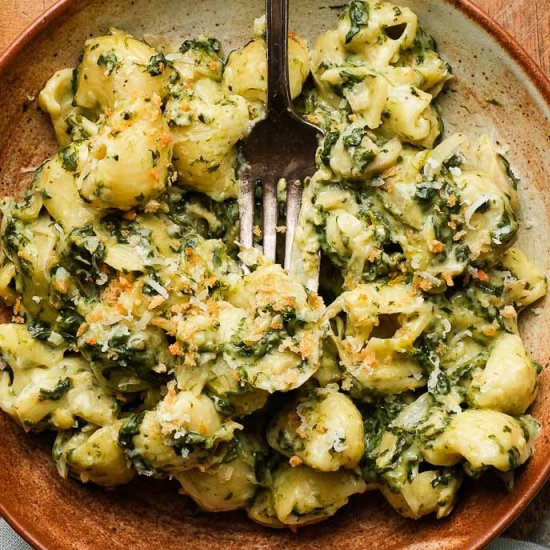 Creamy Spinach and Artichoke Pasta