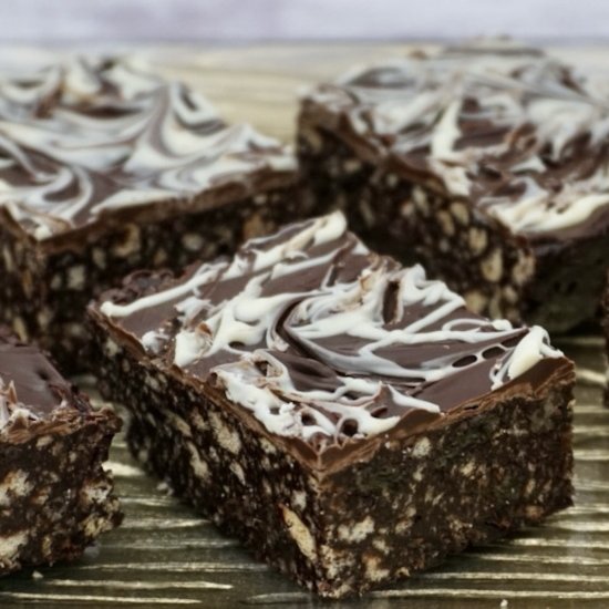 Marbled chocolate tiffin