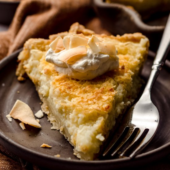 coconut custard pie