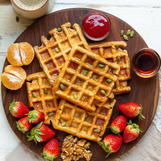 Carrot Cake Waffles