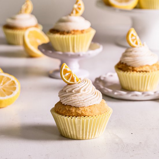 Grain-Free Lemon Cupcakes (Vegan)