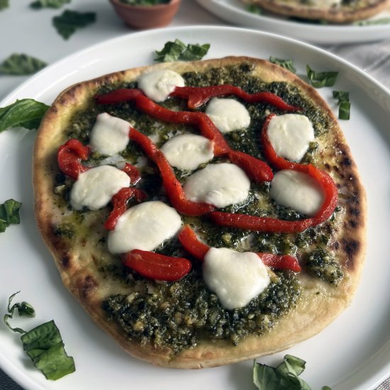 Naan Pesto Pizzas