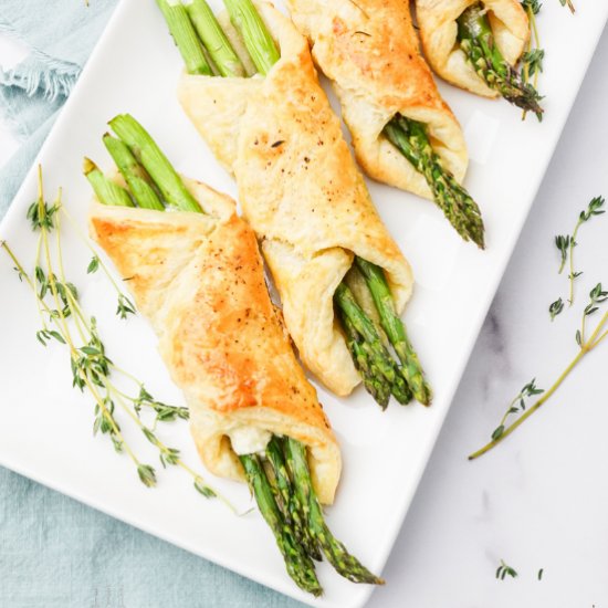 Asparagus Puff Pastry Tarts