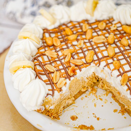 Banana Peanut Butter Cream Pie