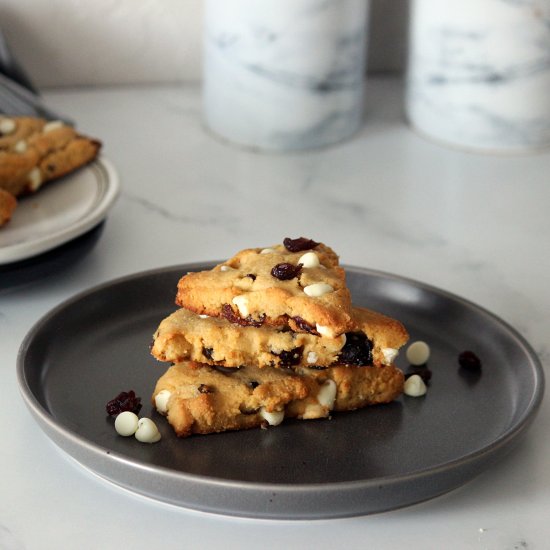 White Chocolate Cranberry Scones