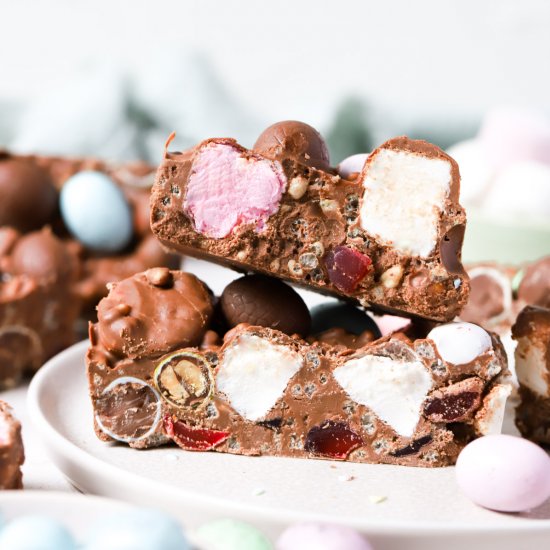 Easter Rocky Road with Mini Eggs