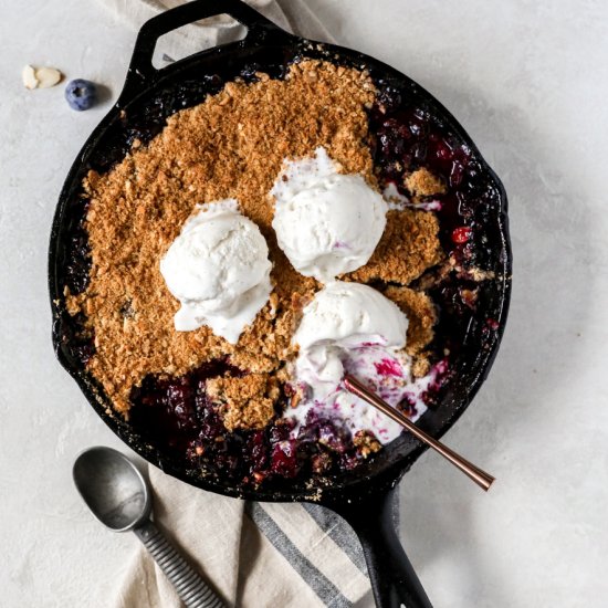 Blueberry Crisp with Oat Streusel