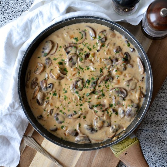 Creamy mushroom sauce