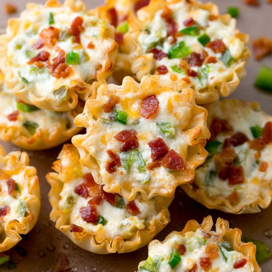 Cheesy Jalapeño Popper Bites