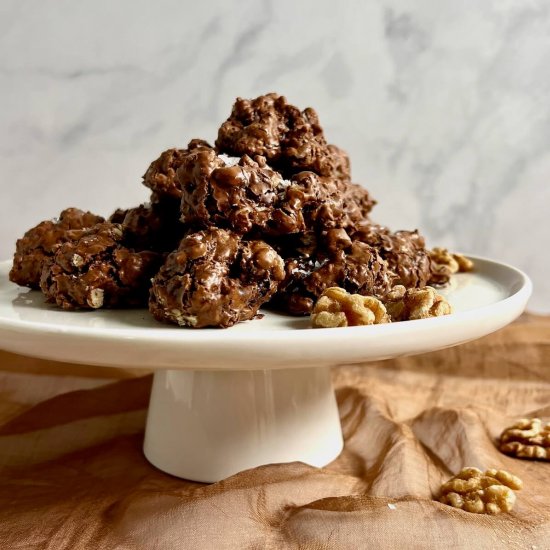 Flourless Chocolate Walnut Cookies