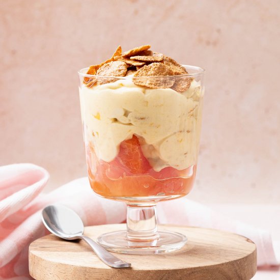 Mango and Grapefruit Cream Dessert