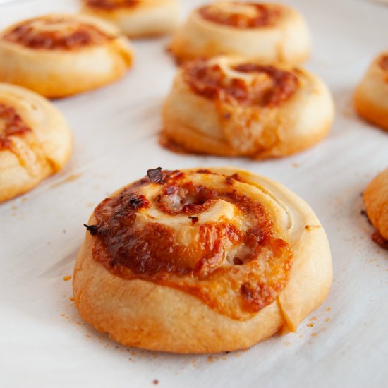 Sun-Dried Tomato & Mozzarella Rolls