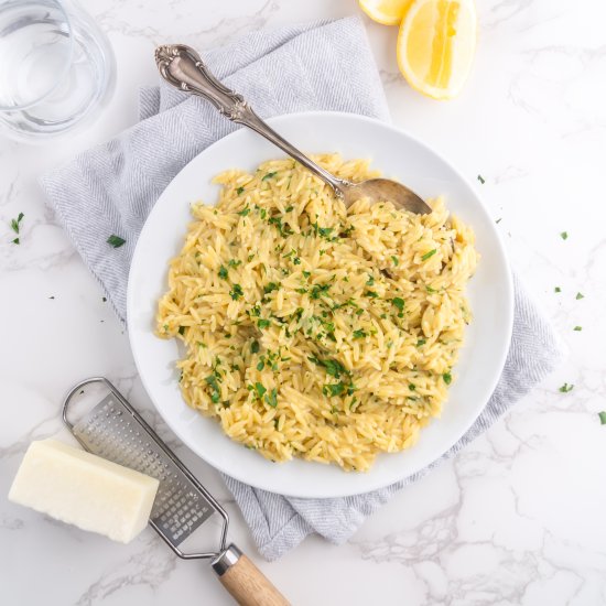 Creamy lemon Orzo