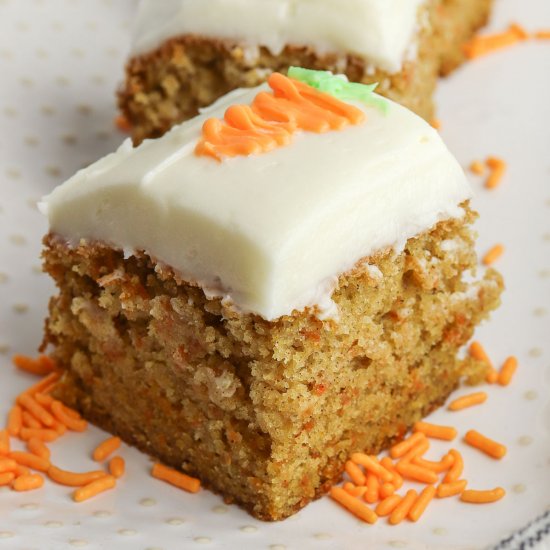 Easy Carrot Cake Bars