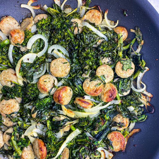 Broccoli Rabe and Sausage Bake