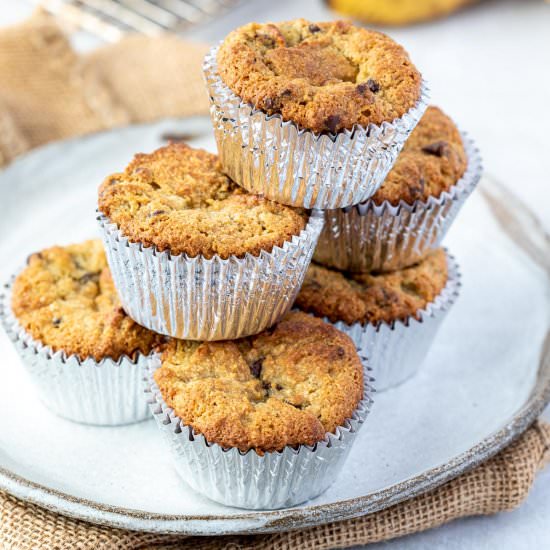 Banana Muffins with Almond Flour