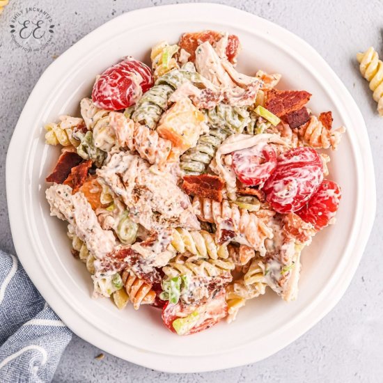 Chicken Bacon Ranch Pasta Salad