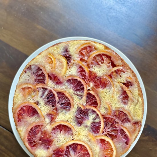 blood orange olive oil cake