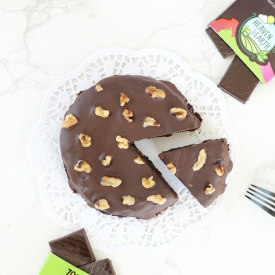 Chocolate Walnut Fudge Cake