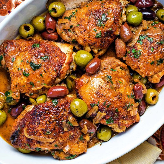 chicken with olives