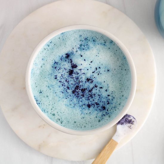 Butterfly Pea Flower Tea Latte