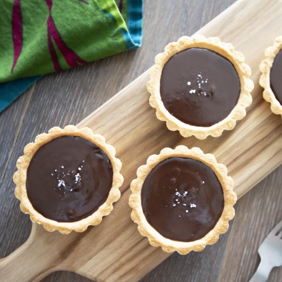 Fleur de sel chocolate tart