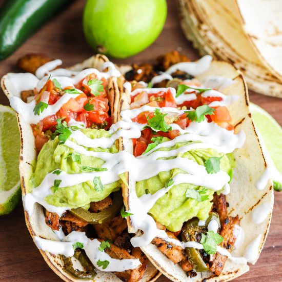 Vegan Carne Asada Tacos