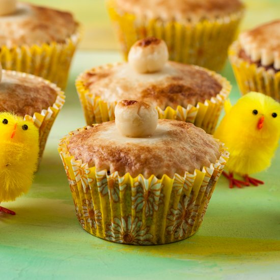 Simnel cupcakes