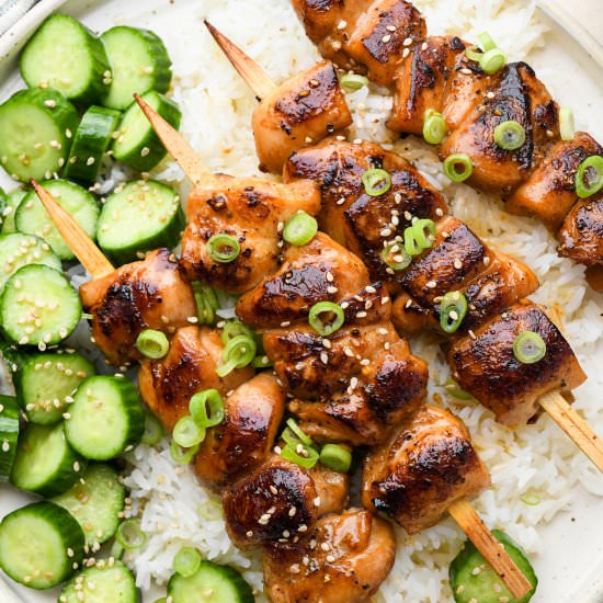 Garlic Ginger Chicken Kabobs