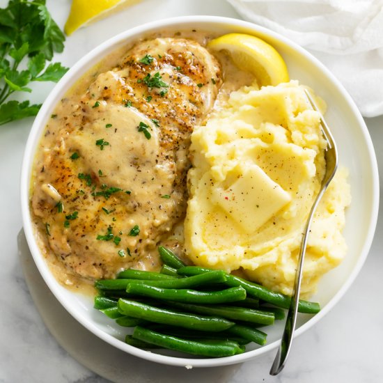 Chicken in White Wine Sauce