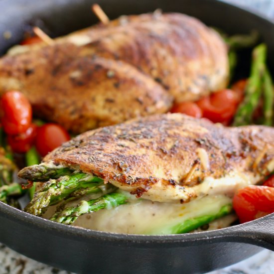 Asparagus and Cheese Chicken