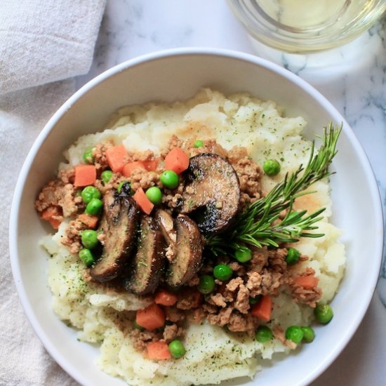 Mushroom and Veggie Ground Turkey