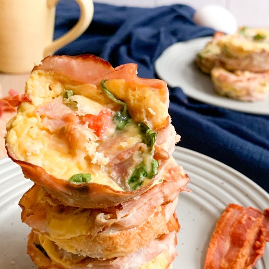 Ham Egg and Cheese Muffins