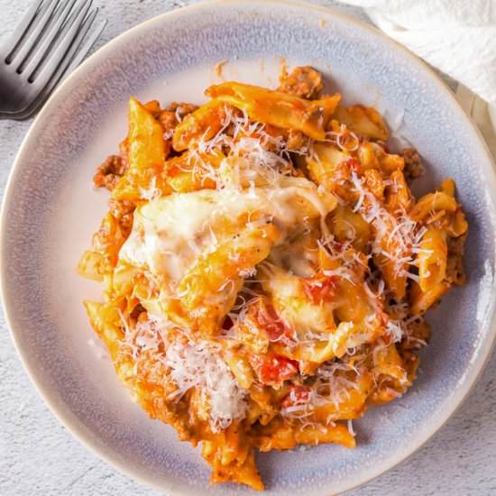 Slow Cooker Cheesy Penne