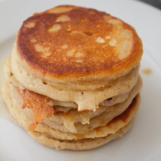 Apple stuffed pancakes