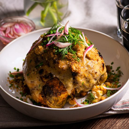 Roasted Cauliflower Rarebit