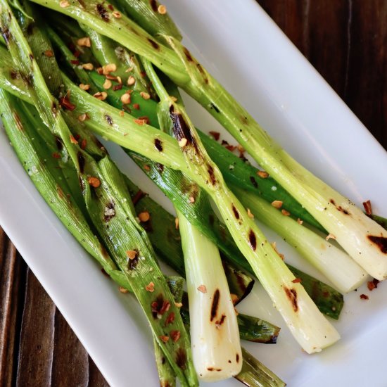 Grilled Greeen Onions