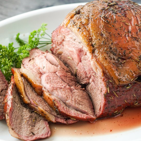 Easy Smoked Leg of Lamb Roast