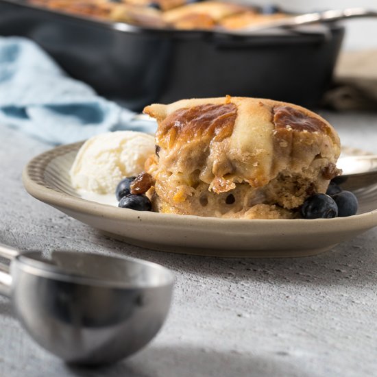 Hot Cross Bun Pudding