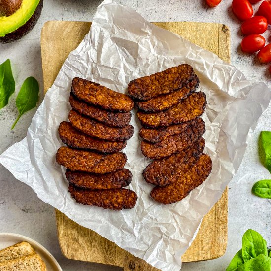 Air Fryer Tempeh Bacon