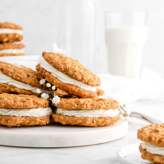 Carrot Cake Sandwich Cookies