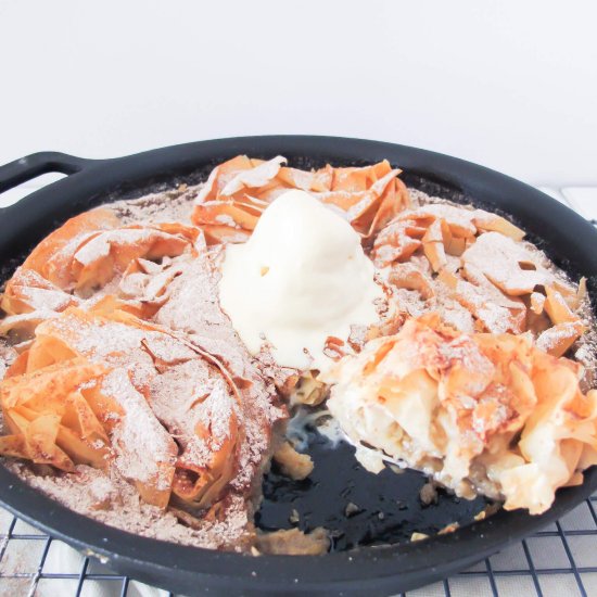 Ruffled Milk Pie Skillet