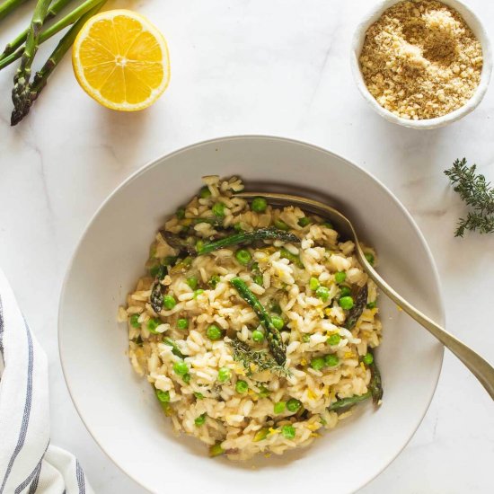 Vegan Asparagus Risotto