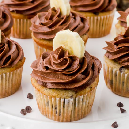 Chocolate Banana Cupcakes