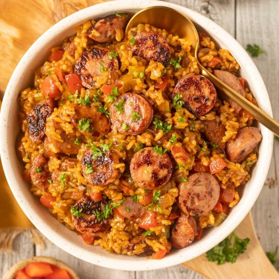 Dirty Rice with Smoked Sausage