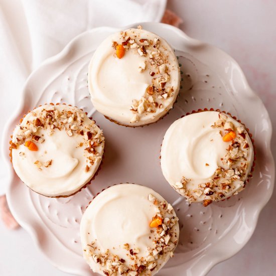 Gluten Free Carrot Cake Cupcakes