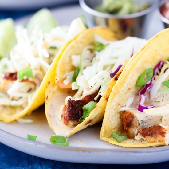 20 Minute Air Fryer Fish Tacos